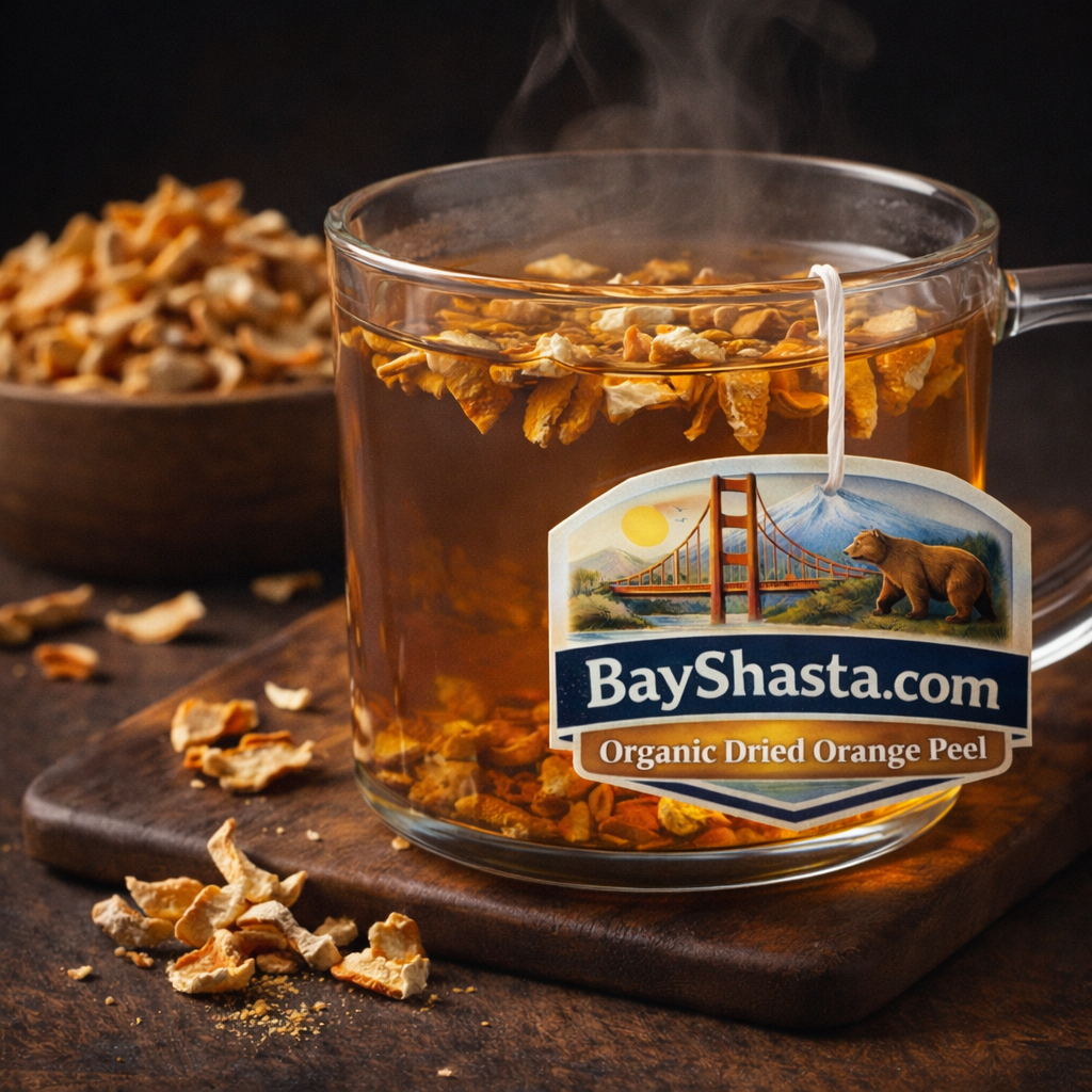 Dried Orange Peel and Herbal Tea Infusion