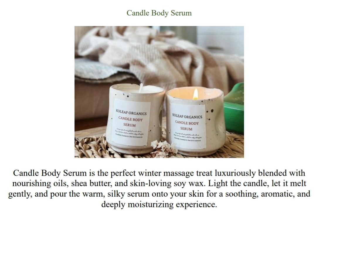 Koleaf Organics Candle Body Serum