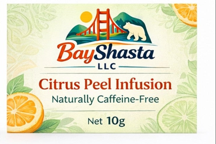 Dried Orange Peel and  Herbal Tea Infusion